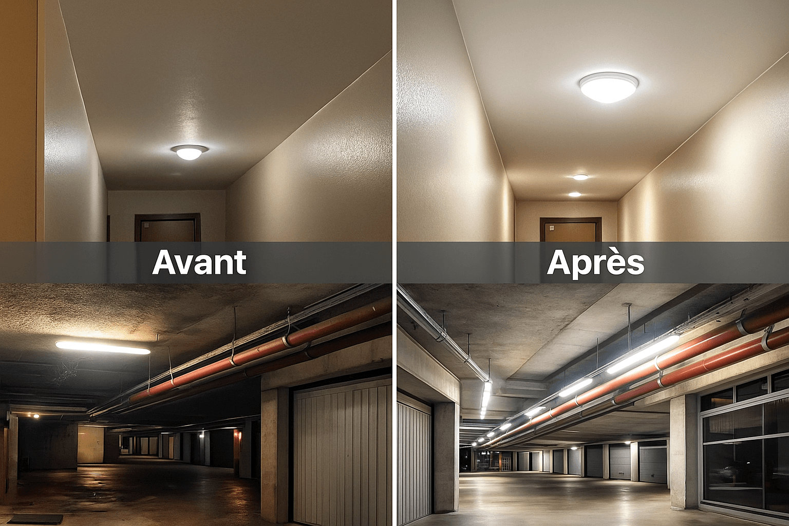 Relamping LED pour entreprises et copropriétés