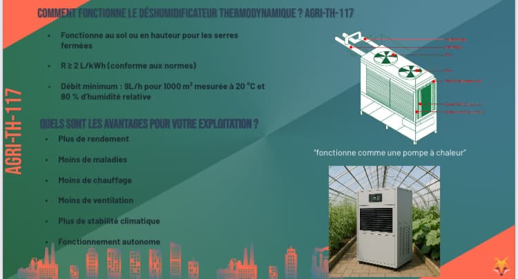 Déshumidificateurs Thermodynamiques Agricoles
